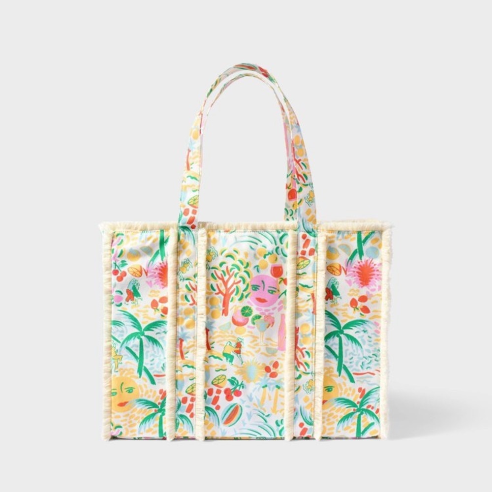 Vacation Fringe Canvas Tote Bag
Yellow/Green - Roller Rabbit x Target NWT